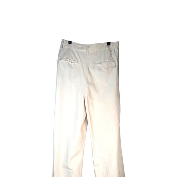 2/$30 ZARA Womens Size Large Wide-Leg Linen-Blend Pants - Picture 9 of 16
